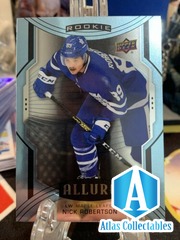 2021 Nick Robertson Allure Blue RC SP #127 Toronto Maple Leafs